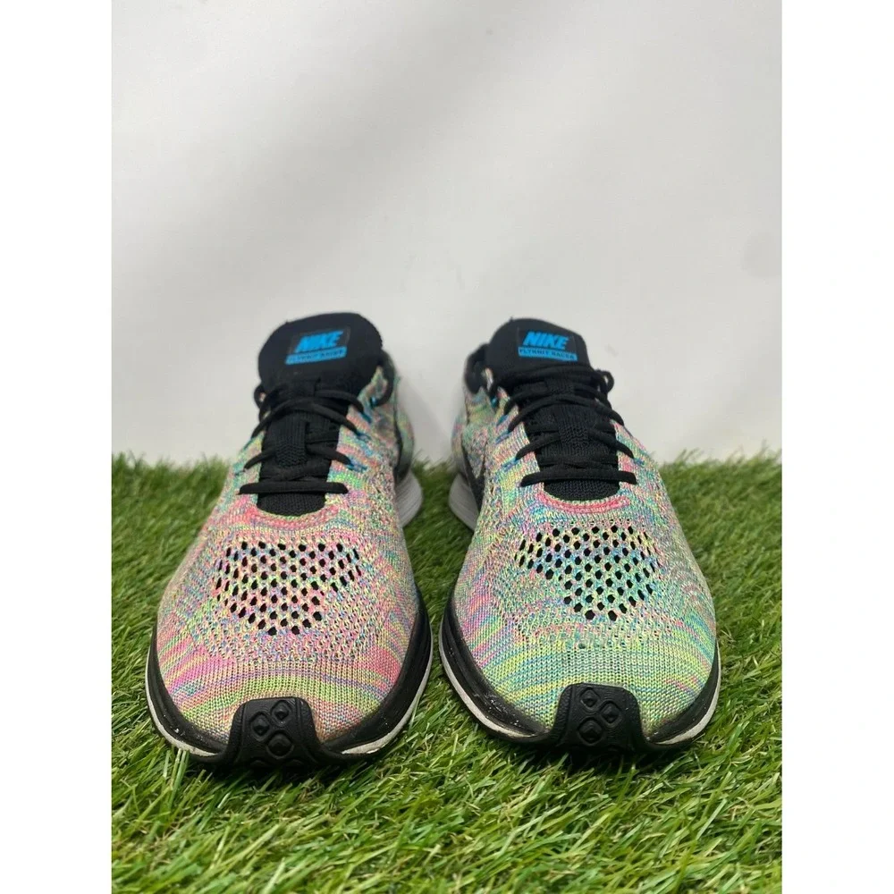 Nike Flyknit Racer Multicolor Mens Running Shoes 526628-304 US 9 woven upper